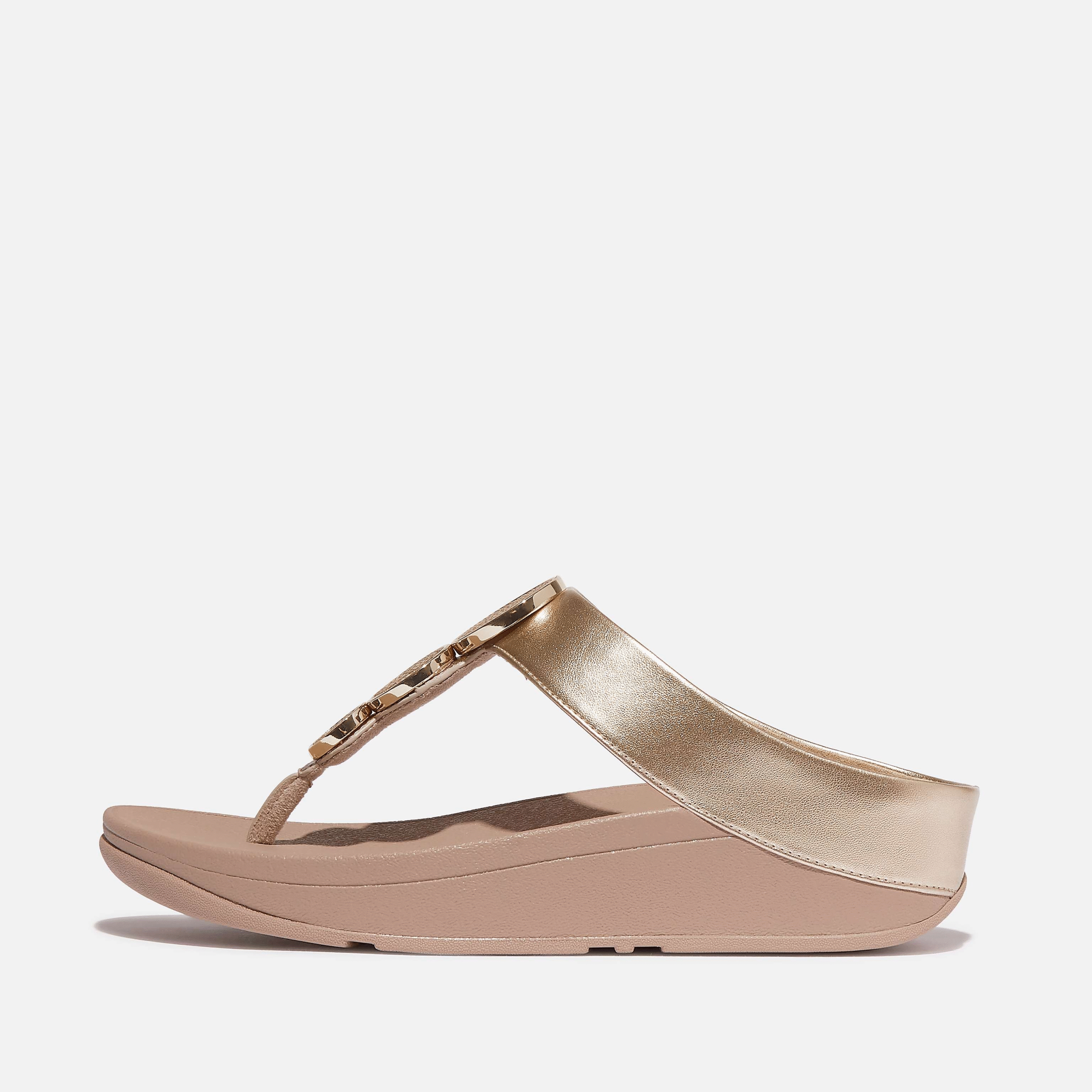 FitFlop Infradito Halo metallizzati con cerchi di perline 4 FitFlop Infradito Halo metallizzati con cerchi di perline