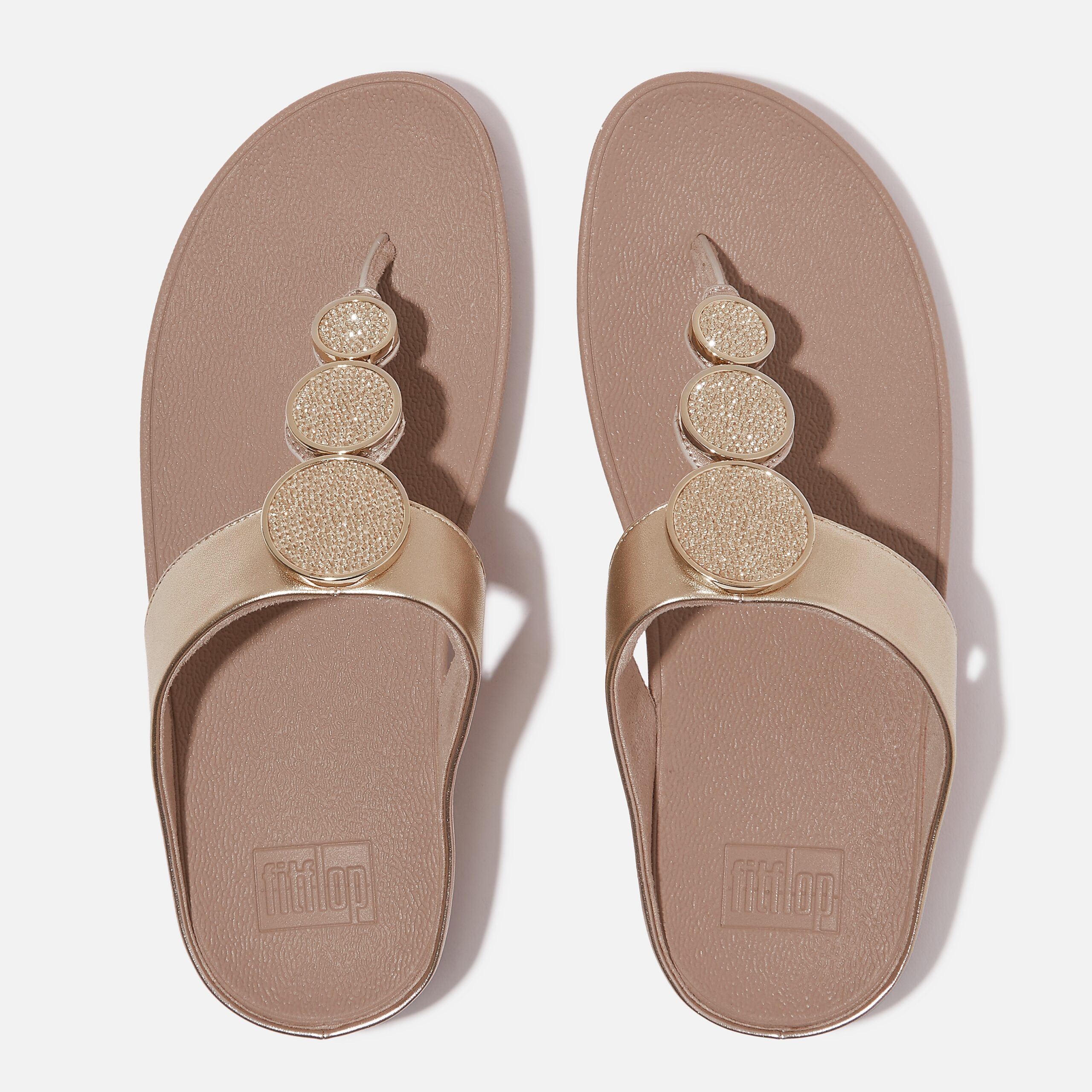 FitFlop Infradito Halo metallizzati con cerchi di perline 1 FitFlop Infradito Halo metallizzati con cerchi di perline