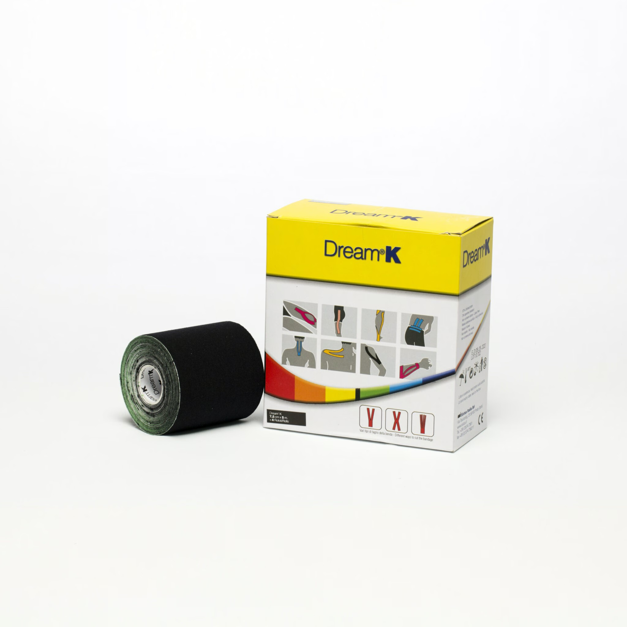 Kinesio tape cerotto Dream K colorato Sixtus 3 Sixtus Dream K