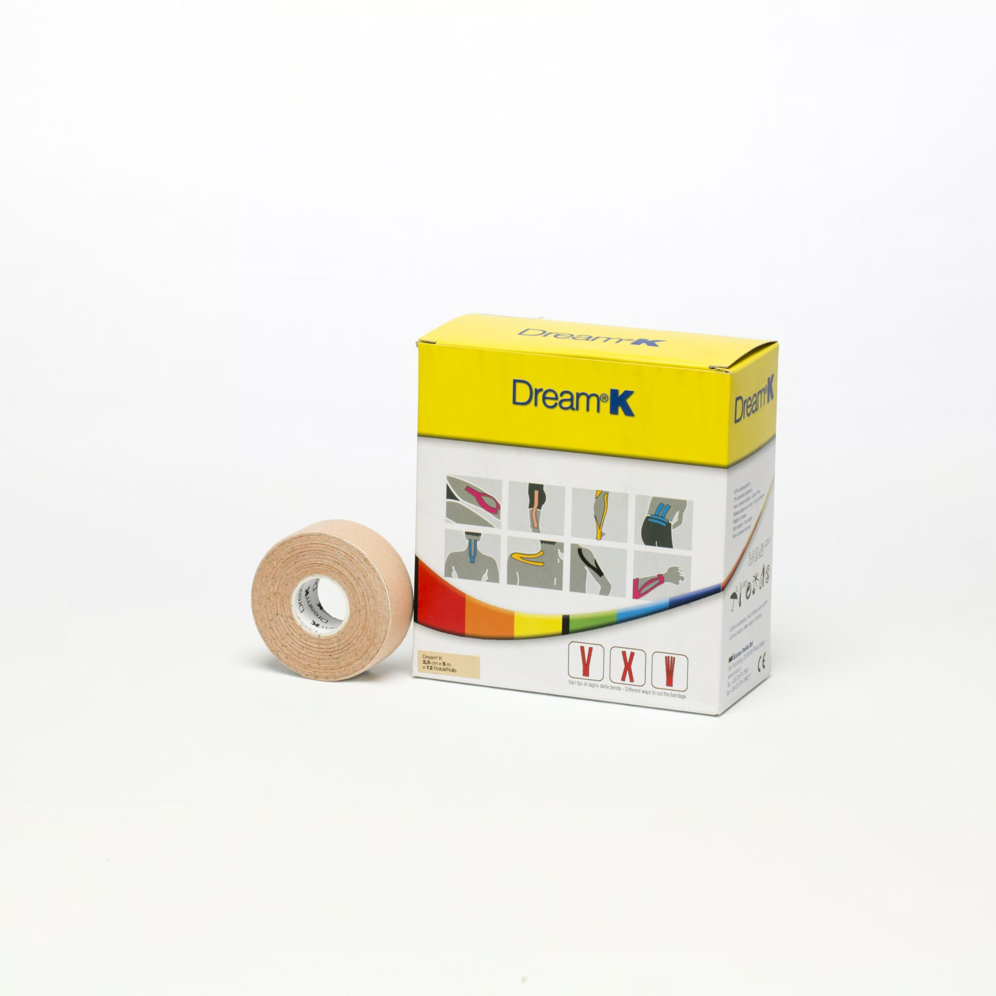 Kinesio tape cerotto Dream K colorato Sixtus 4 Sixtus Dream K