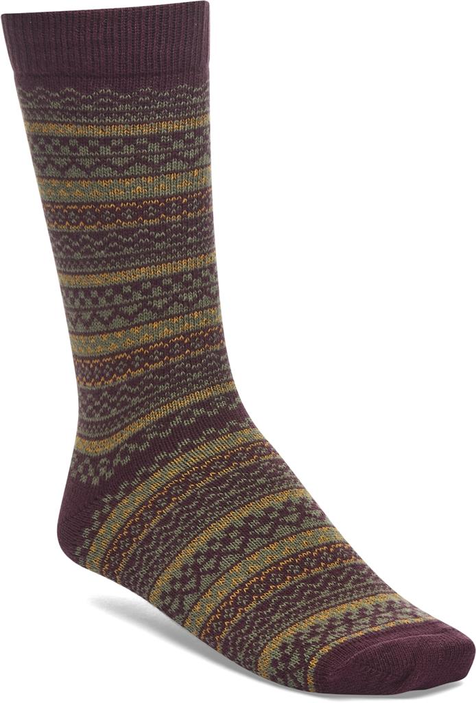 Birkenstock Calzini fantasia in cotone bordò 1 Birkenstock socks